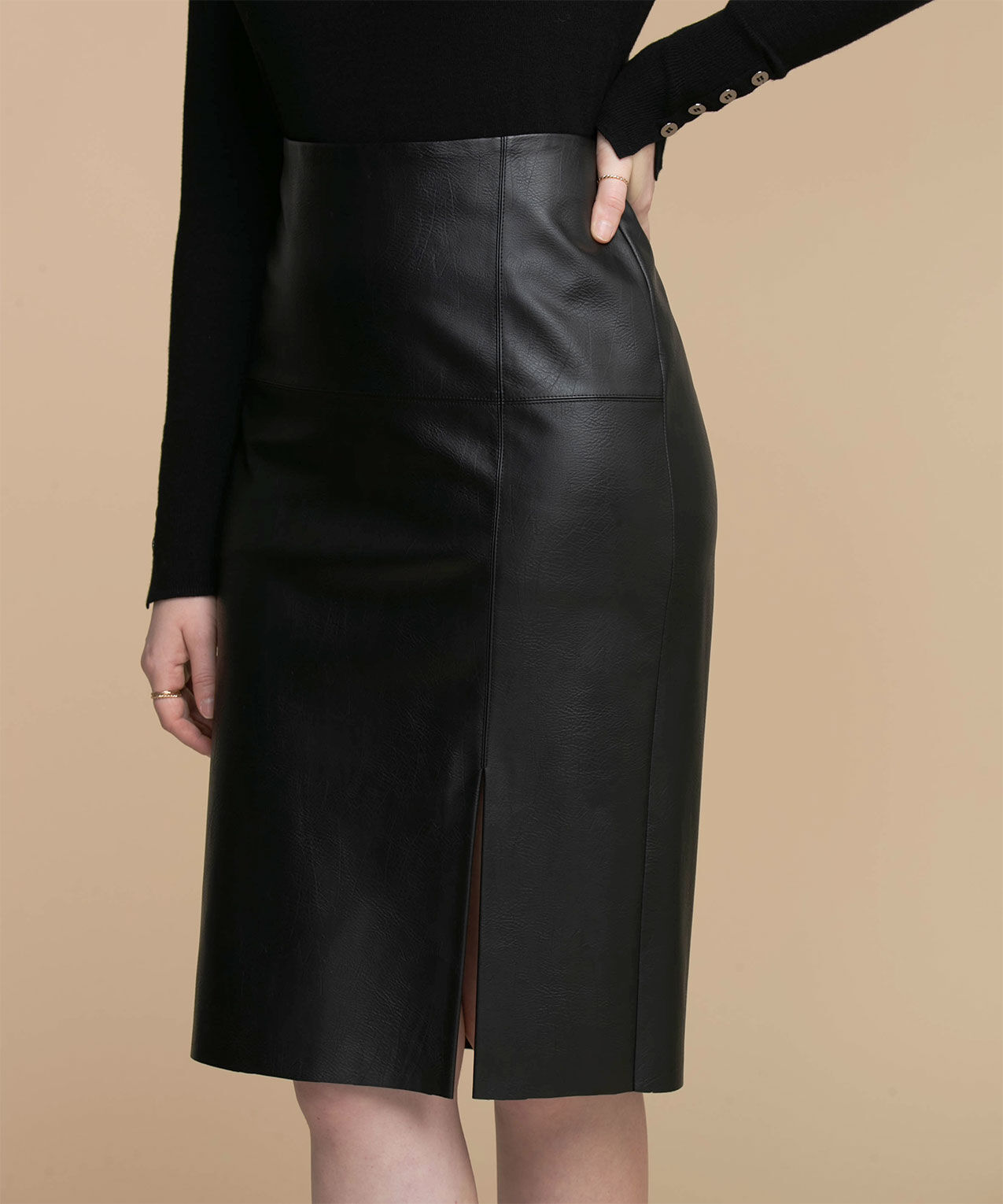 Black leather online skirt edmonton