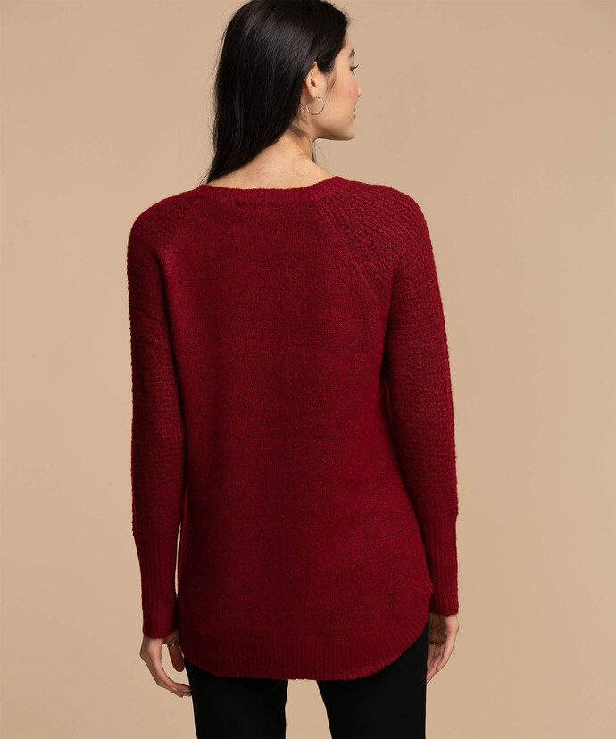 Guilty V-Neck Twisted Yarn Sweater Image 4