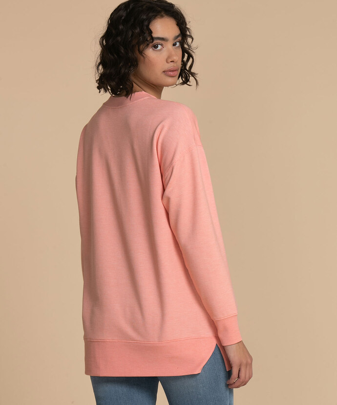 Longer Length Sweatshirt with Pockets Image 3