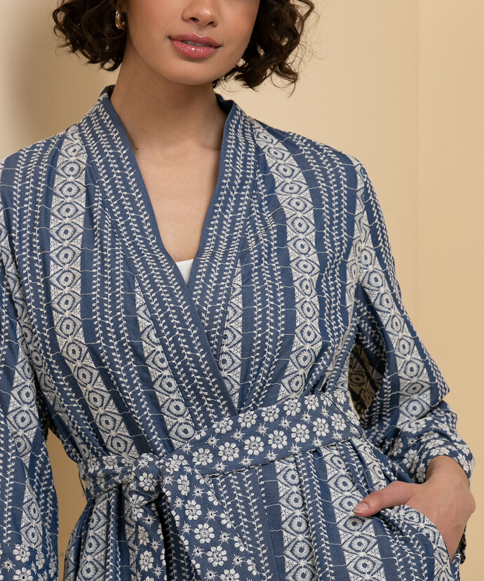 Belted Kimono-Style Jacket Image 4