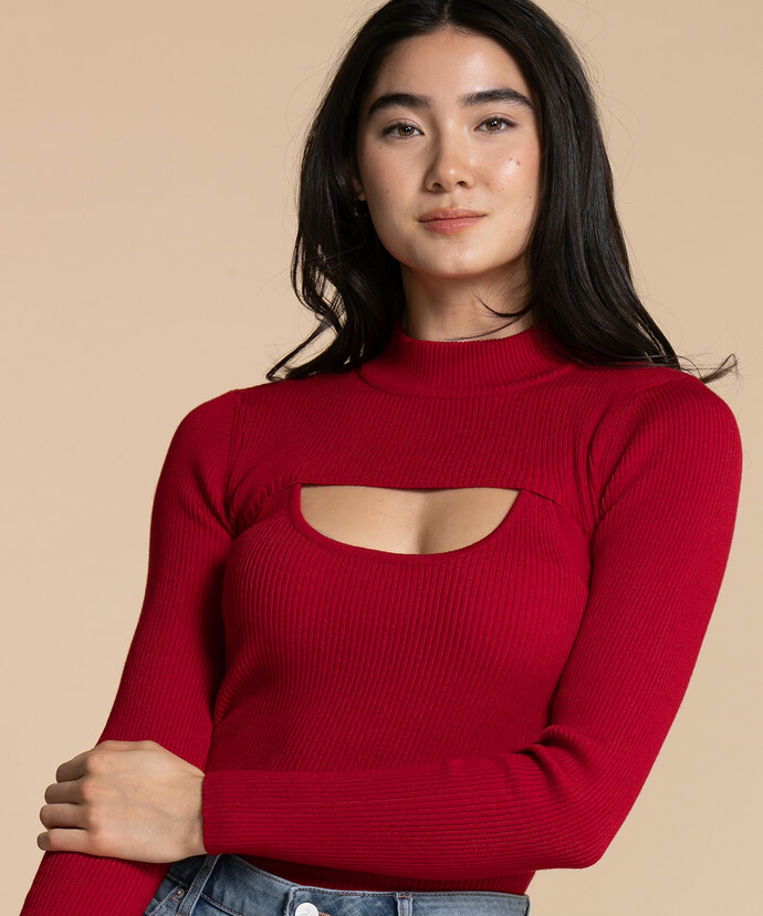 Cut-Out Shrug Sweater Image 5
