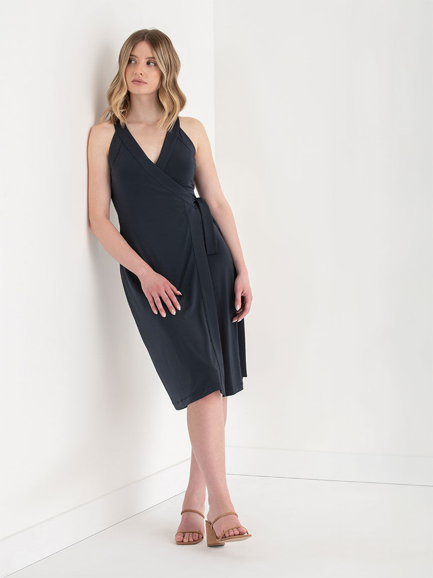 Formal wrap dress midi online