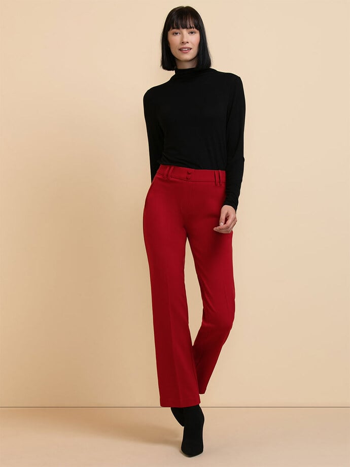 Ponte Pull On Bootcut Pant by Jules & Leopold Image 2
