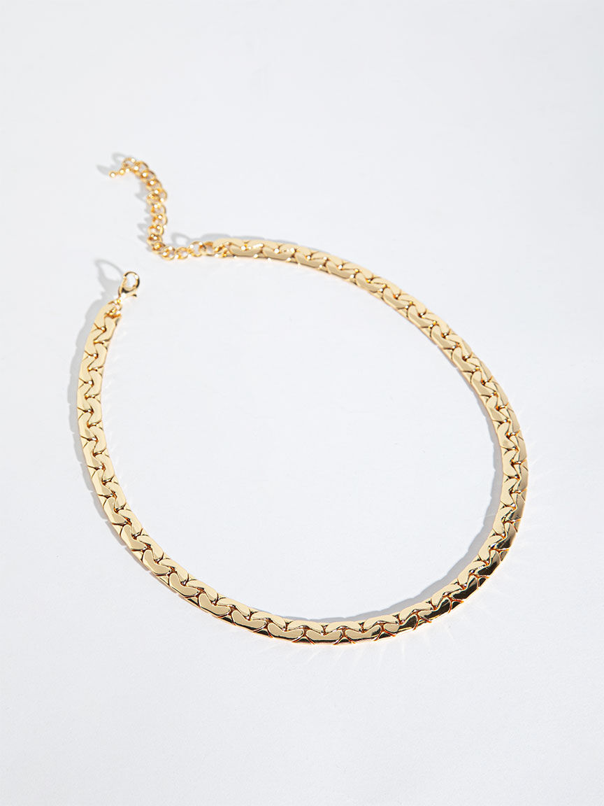 Golden colour necklace on sale