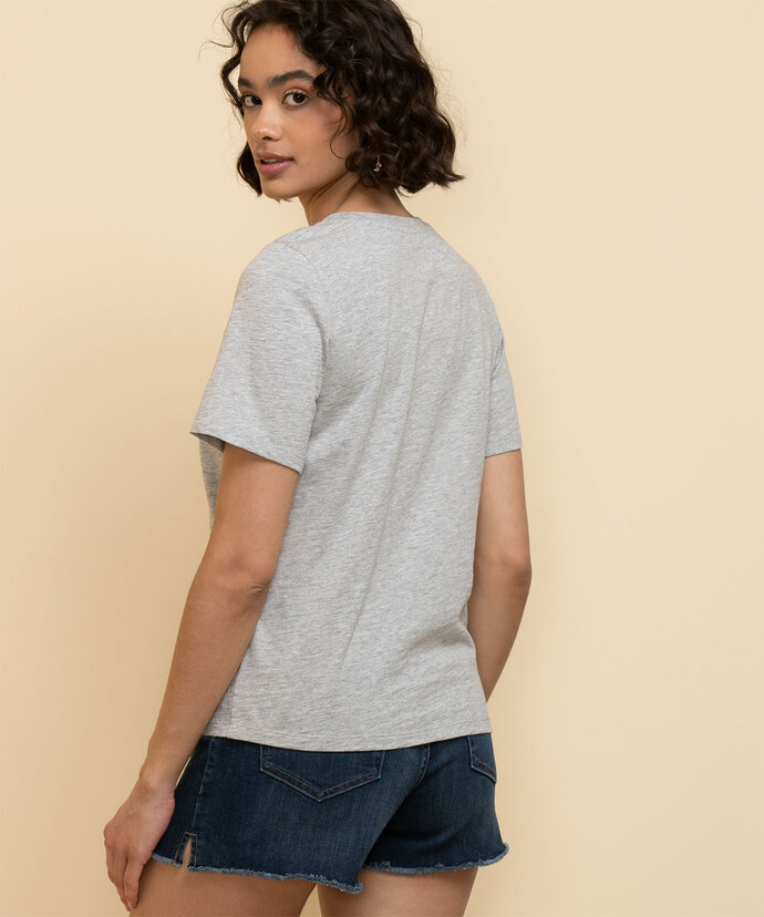 Short Sleeve Crew-Neck Relaxed Tee Image 4