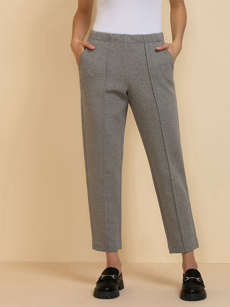 Double Knit Tapered Leg Pant