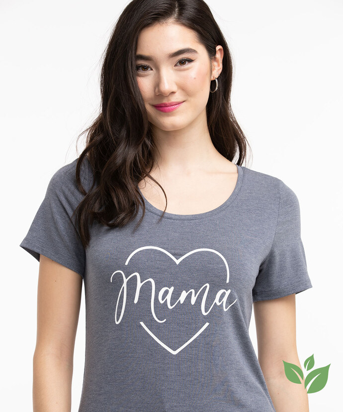 Eco-Friendly Scoop Neck "Mama" Tee Image 1