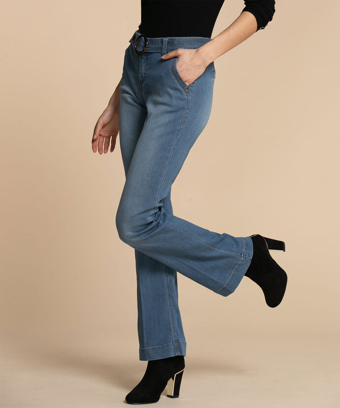 One 5 One Belted Jean Trouser Image 2