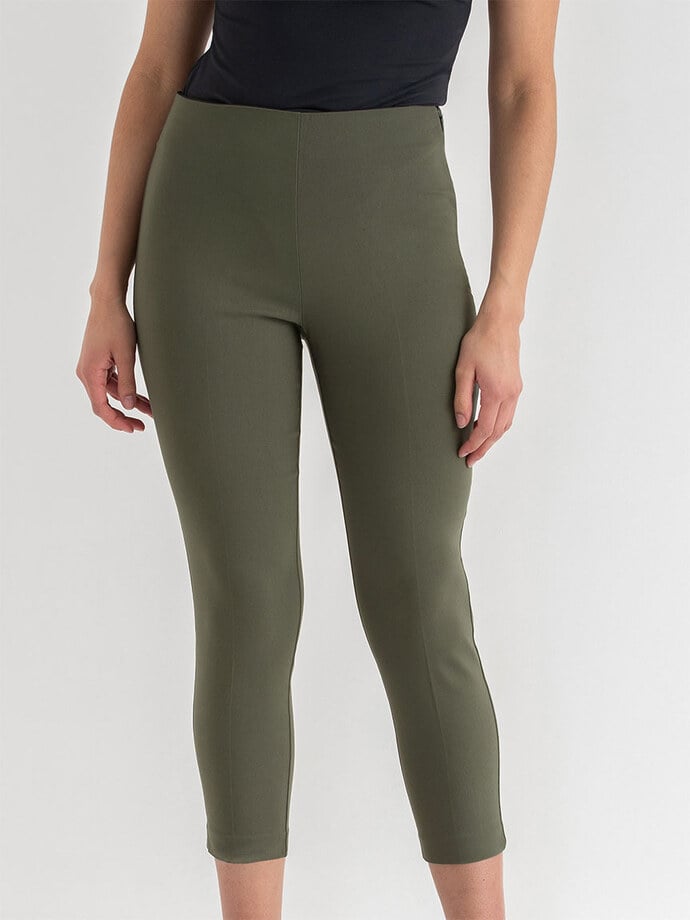 Audrey Skinny Crop Pant in Microtwill Image 6