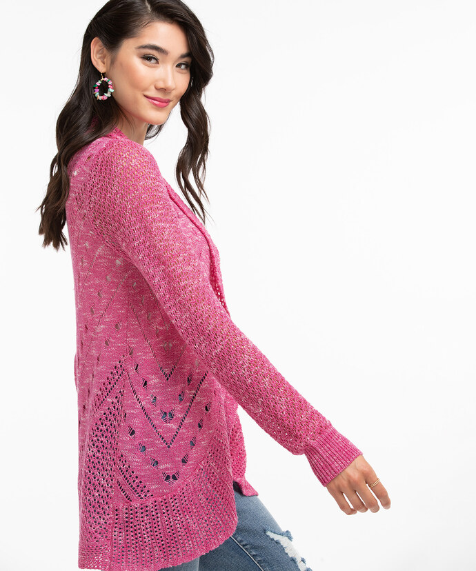 Pointelle Cocoon Cardigan Image 3