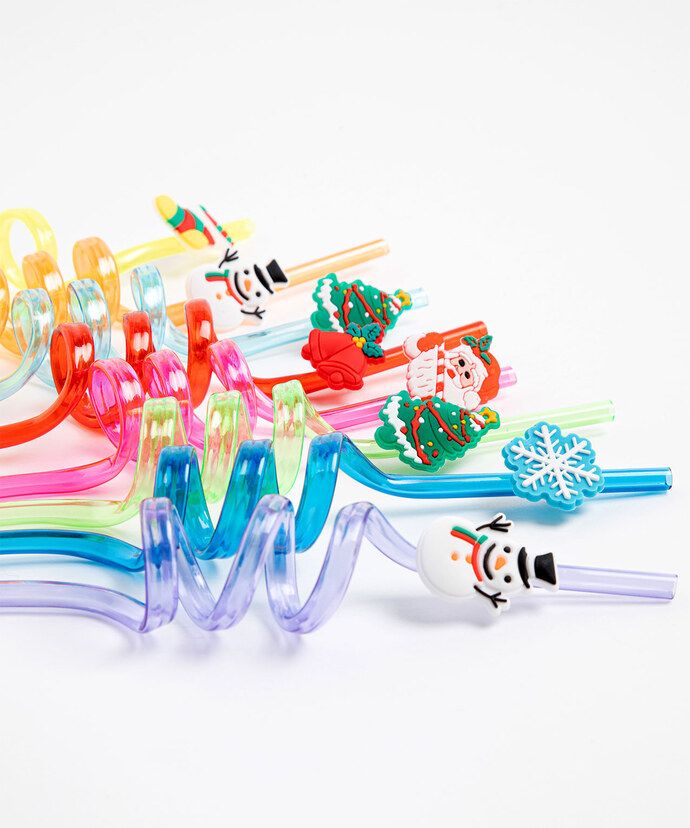 Holiday Silly Straw 8-Pack Image 3