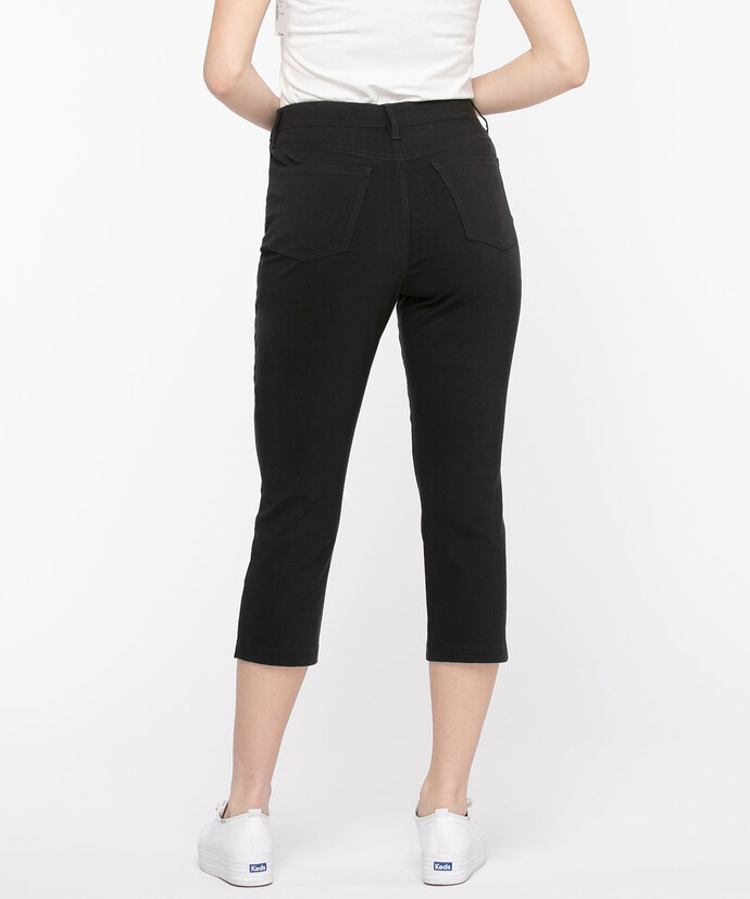 Microtwill Pull-On Crop Pant Image 4
