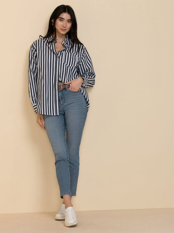Relaxed Button-Up Shirt Image 1