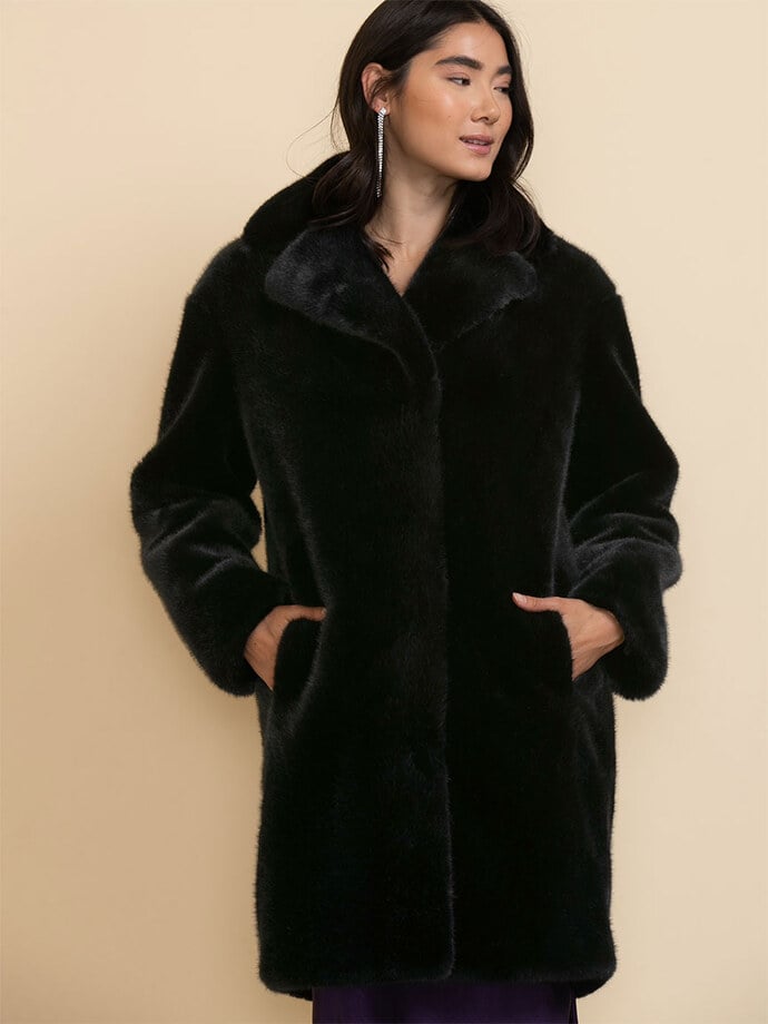 Stella Faux Fur Coat Image 5