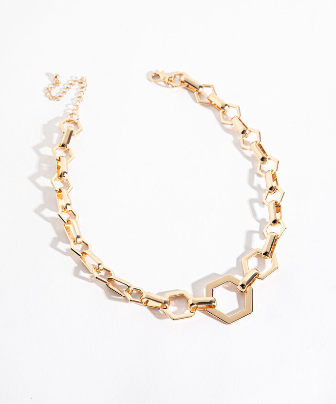 Chain Link Statement Necklace Image 2
