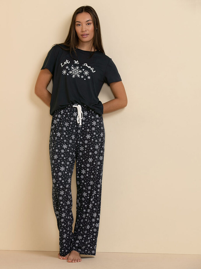Short Sleeve Pajama Set -Top & Pants | Rickis
