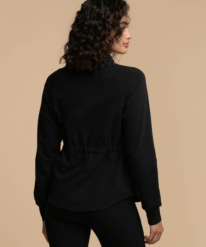 French Terry Zip Front Jacket Image 3