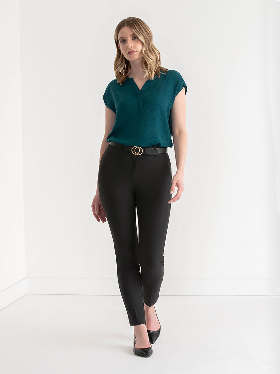Parker Slim Ankle Pant in Luxe Ponte
