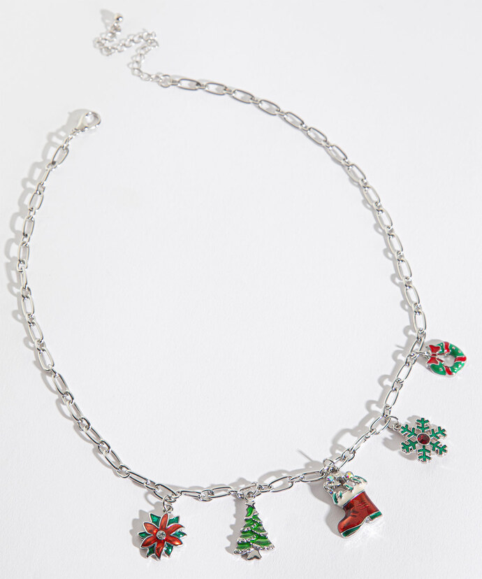 Christmas Charm Chain Necklace Image 2