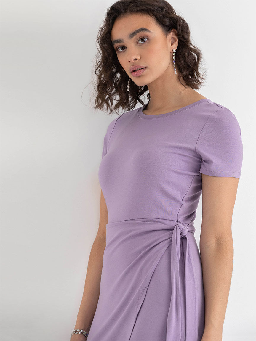 Crew neck short sleeve dress hotsell