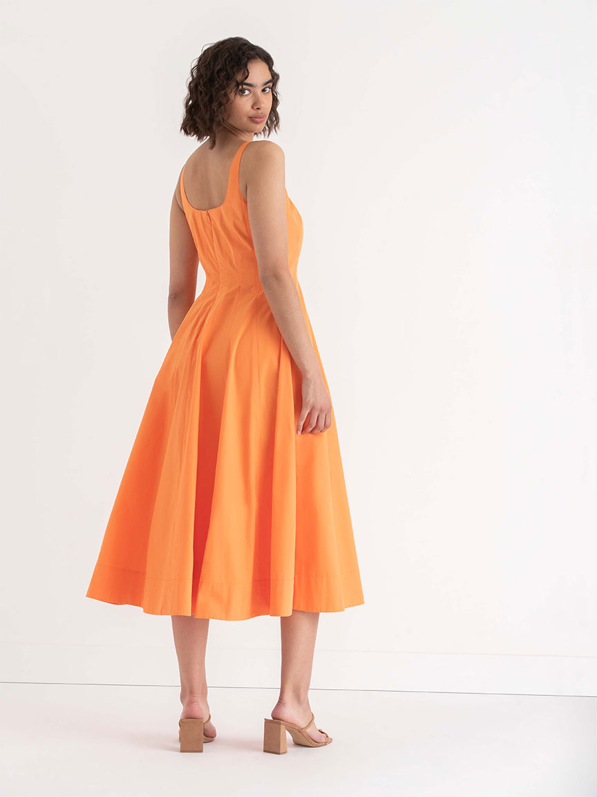 Fit and Flare Dress Luxe Poplin