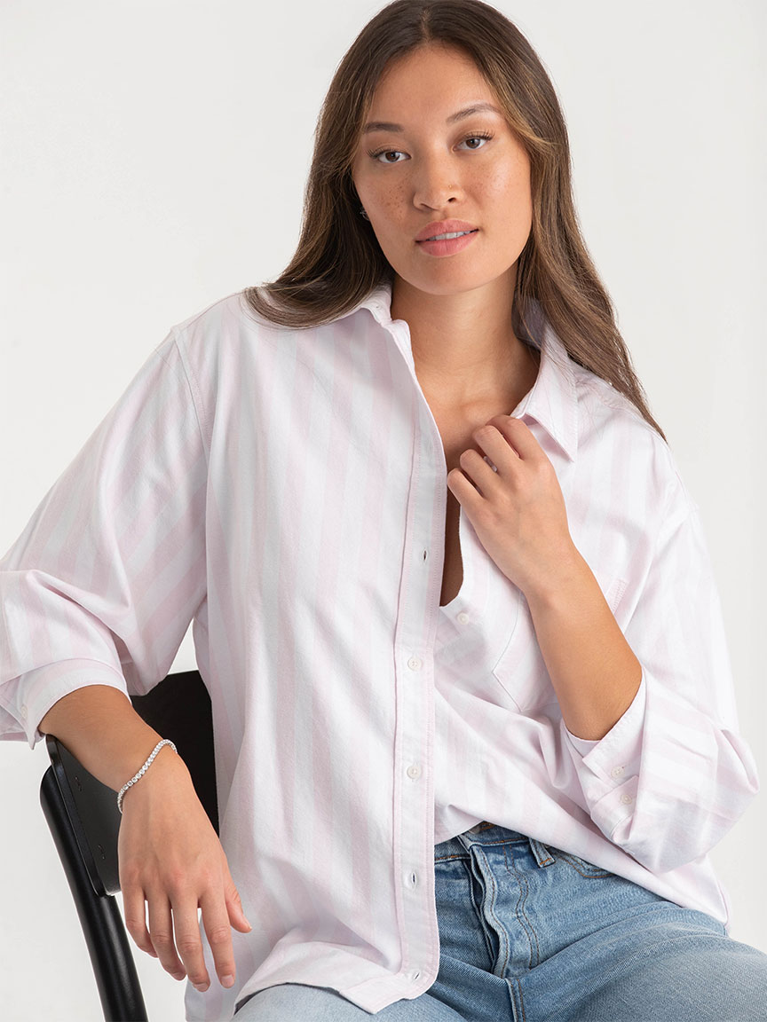 Long Sleeve Relaxed Fit Oxford Shirt