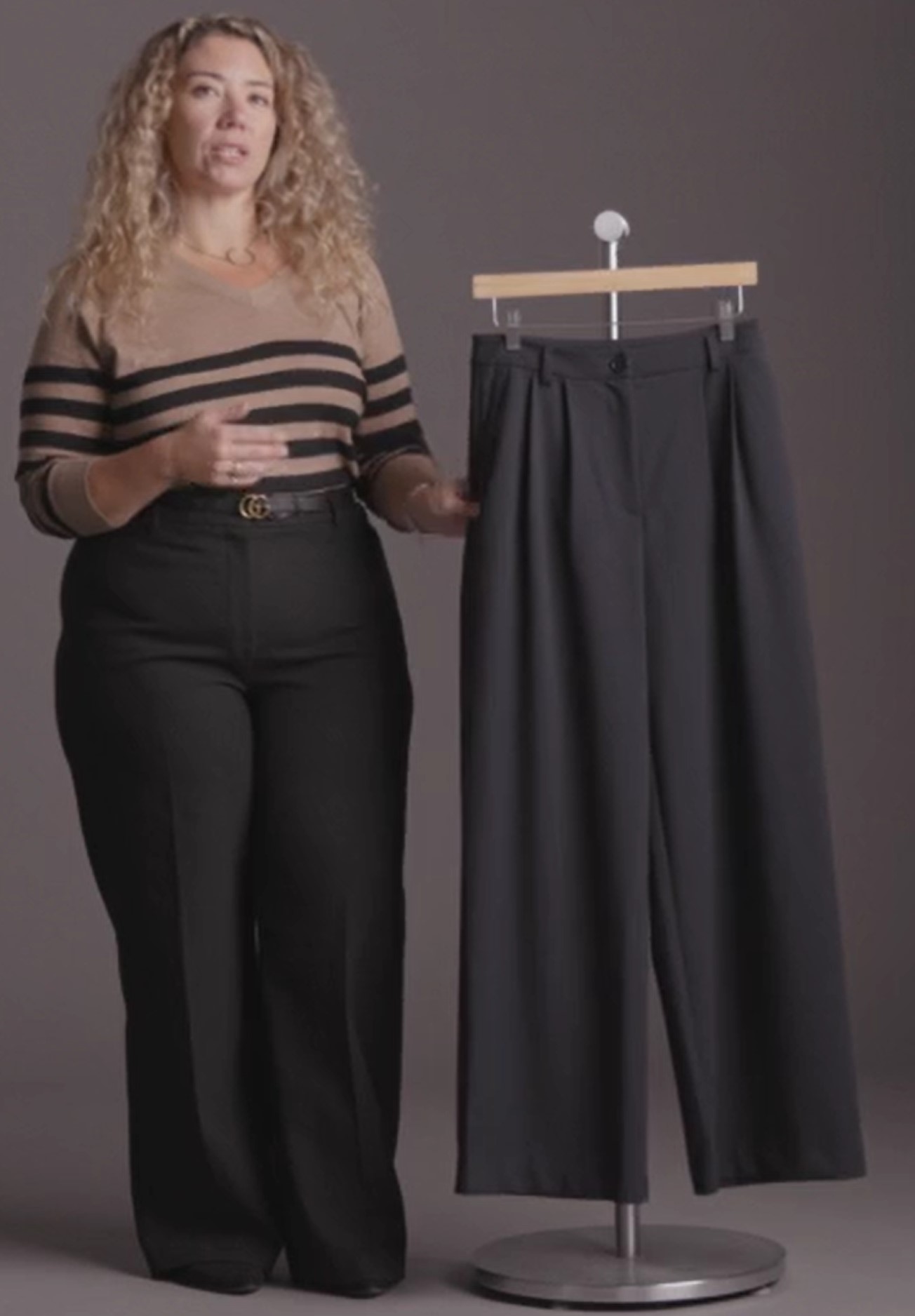 Maxwell Wide-Leg Pant in Premium Gabardine