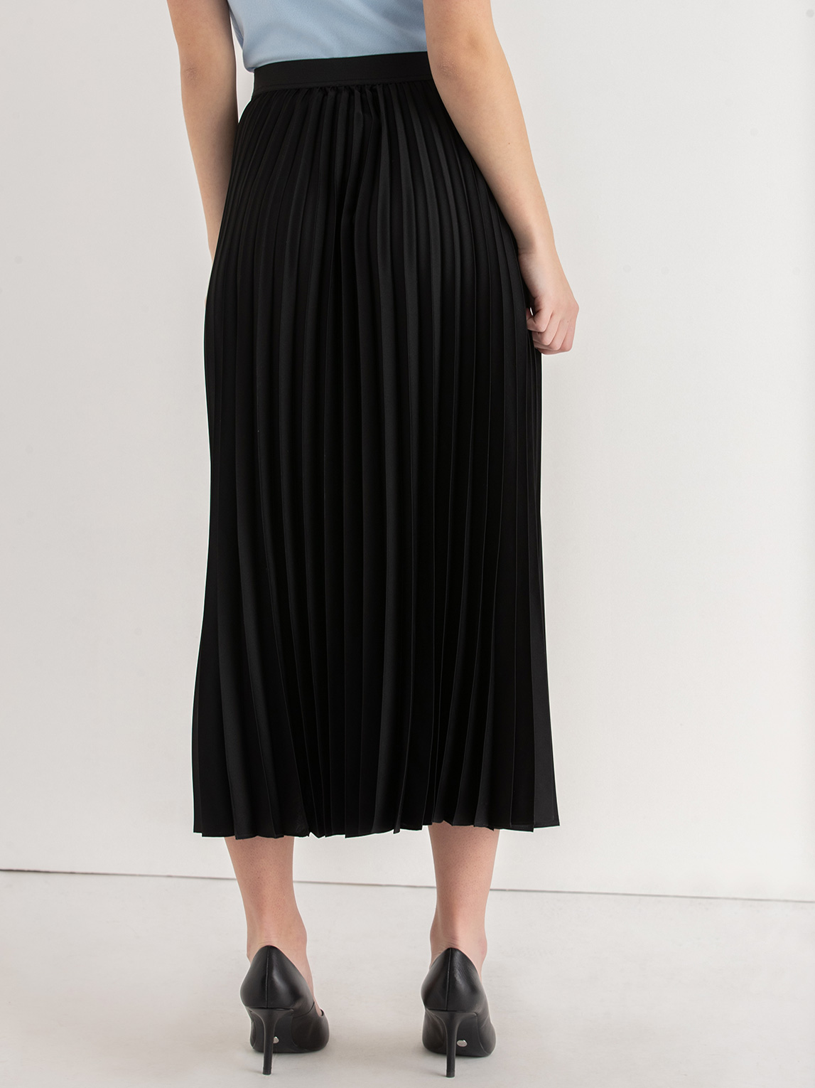 Pleated Midi Skirt