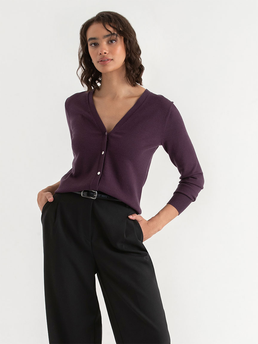 Long Sleeve V-Neck Cardigan