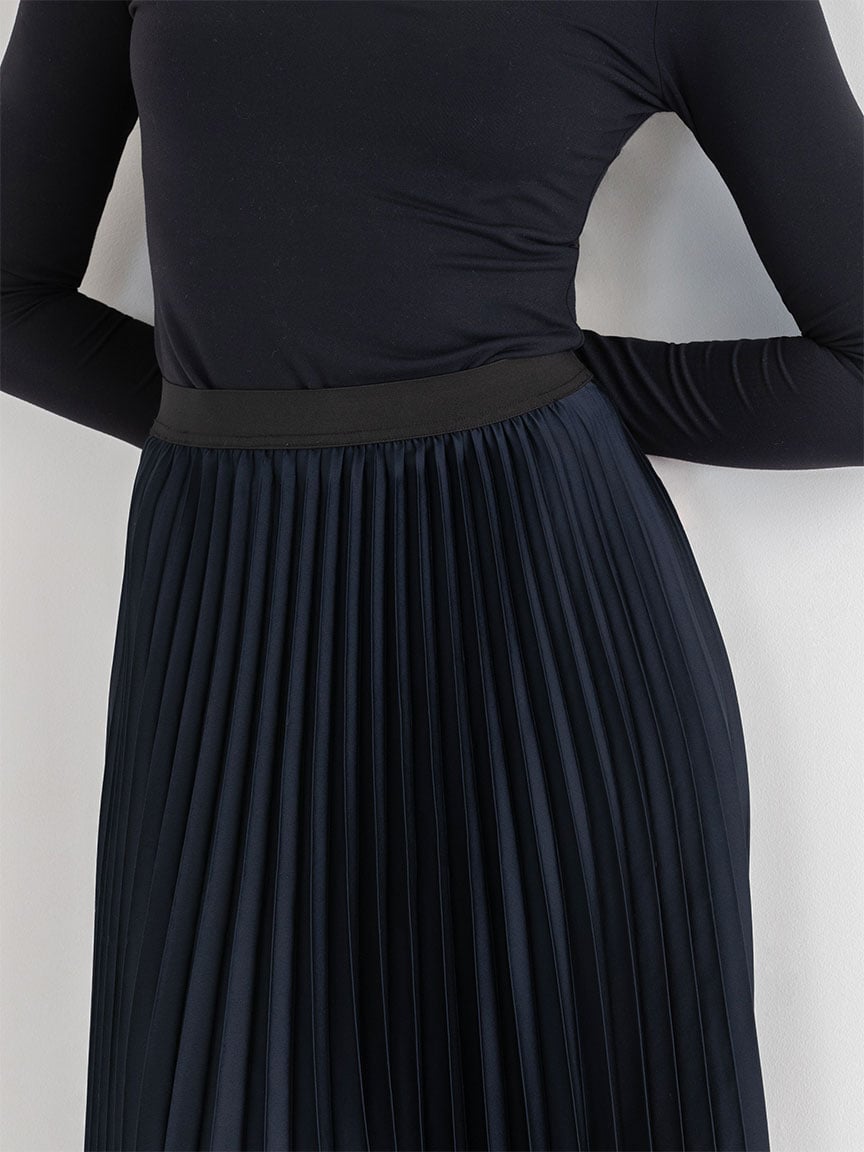 Pleated Midi Skirt