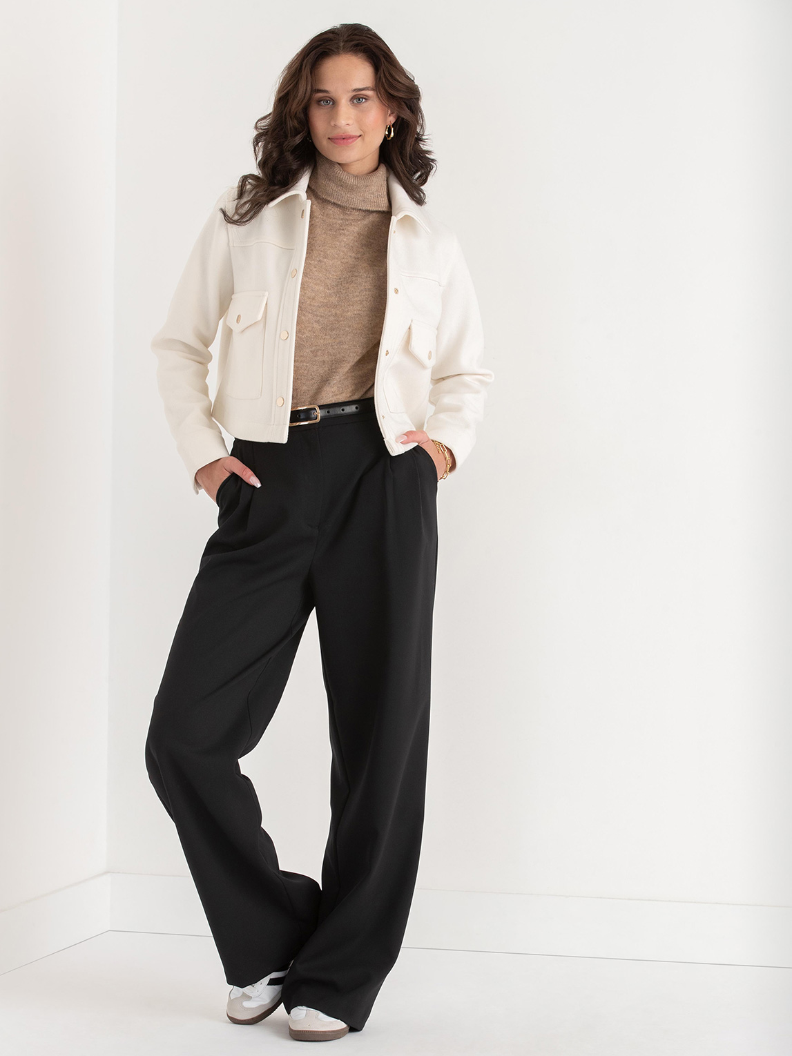 Collared Felt Shacket