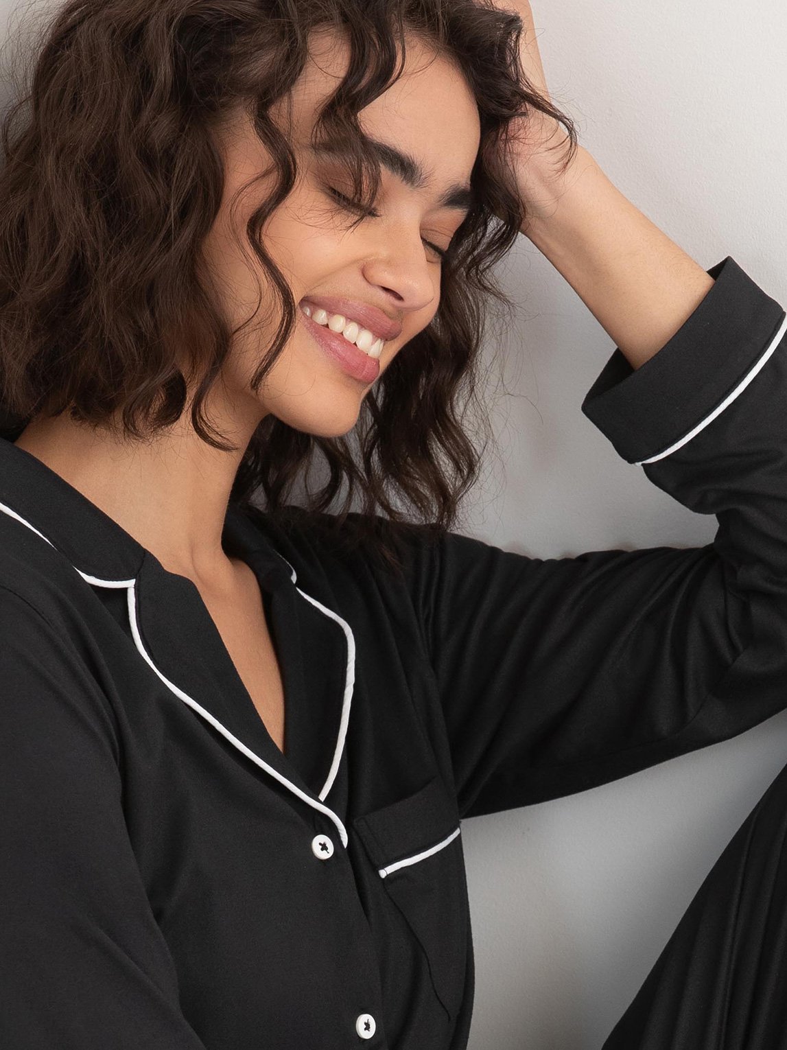 Long Sleeve Button-Down Sleep Set
