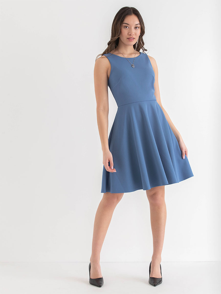 Iconic Crepe Fit 'N Flare Dress with Pockets