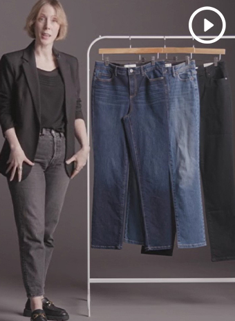 Stevie Straight-Leg Jean with Split Hem