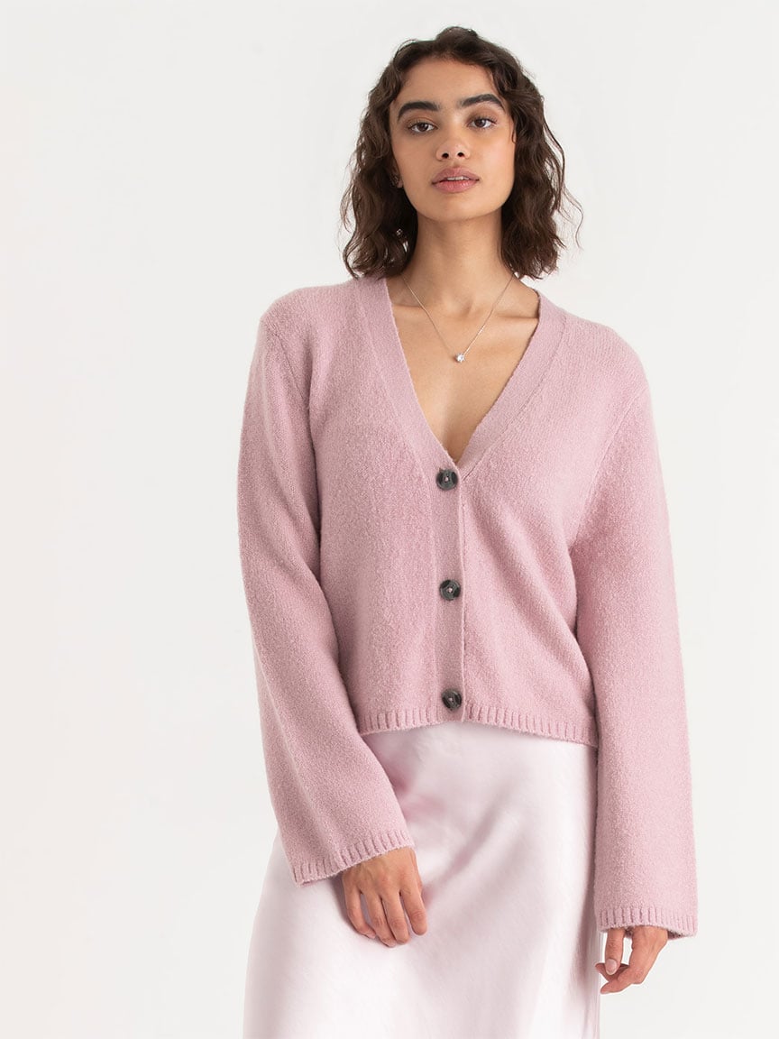 Long Sleeve Button Front Cardigan