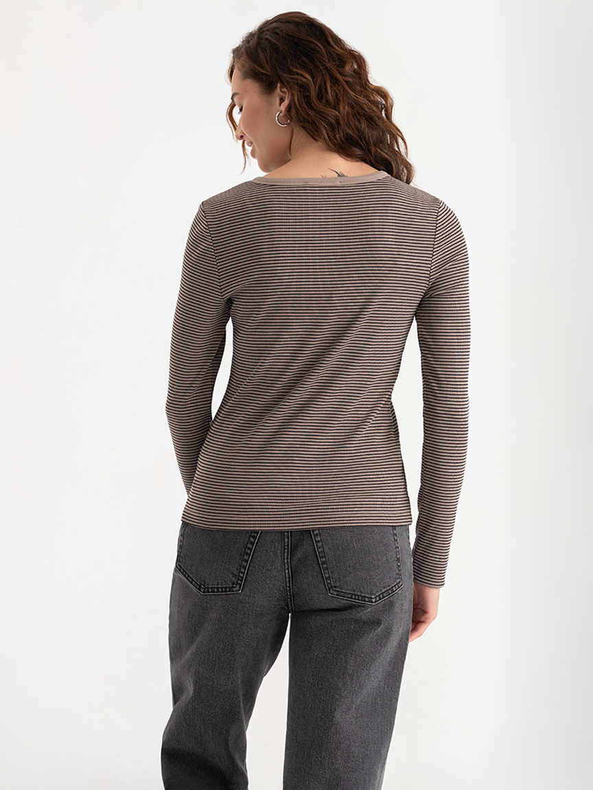Long Sleeve Henley Shirt
