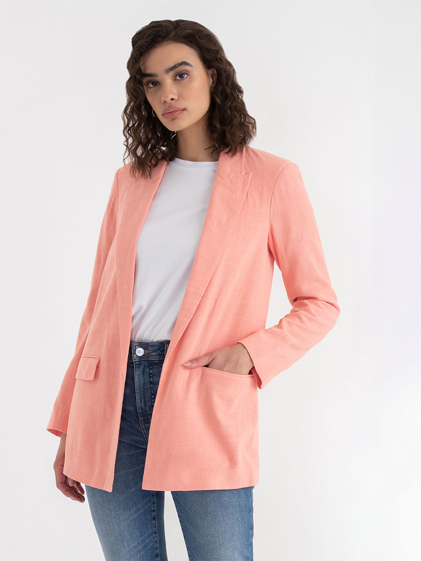 Relaxed Fit Linen Blazer Rickis