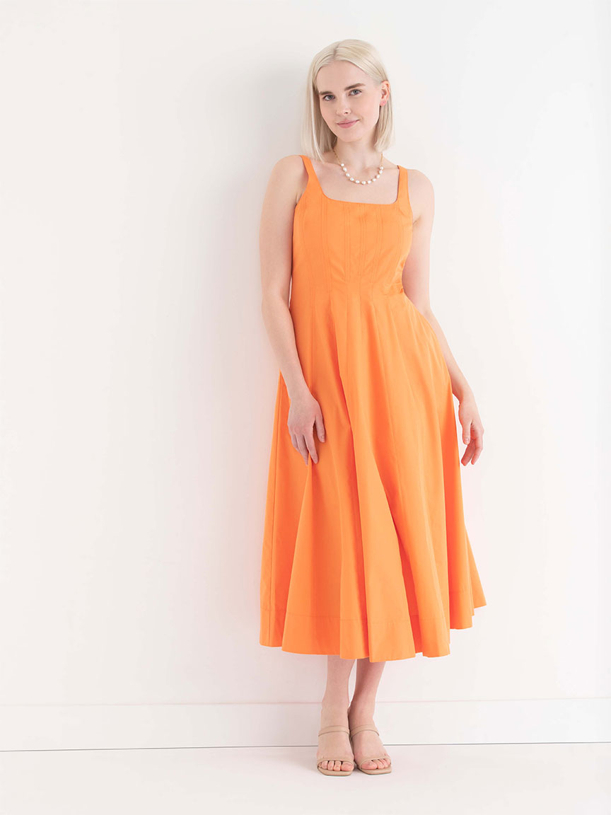 Fit and Flare Dress Luxe Poplin