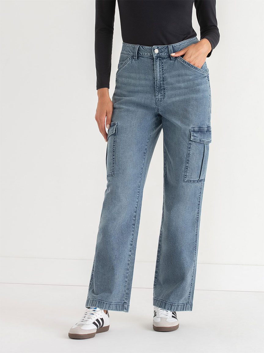Lucy Loose Straight Cargo Jeans