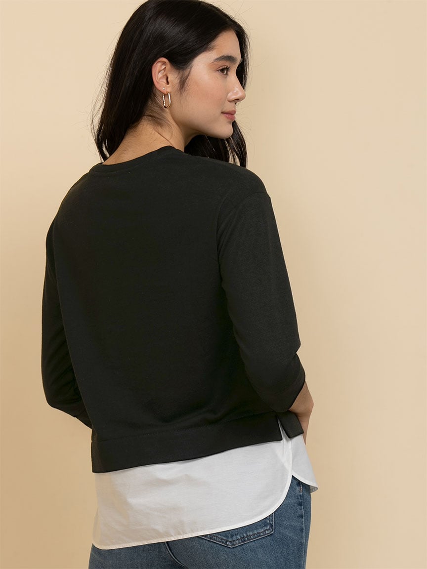 Crew Neck Fooler Top