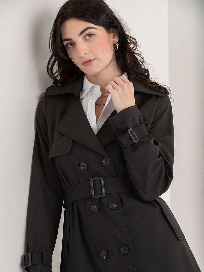 Long Double Breasted Trench