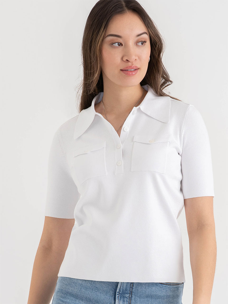 Polo Collar Sweater Tee