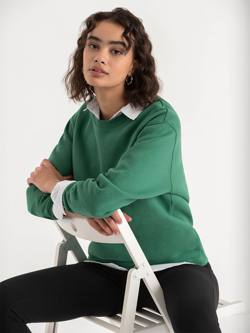 Classic Fit Cotton Crewneck Sweatshirt