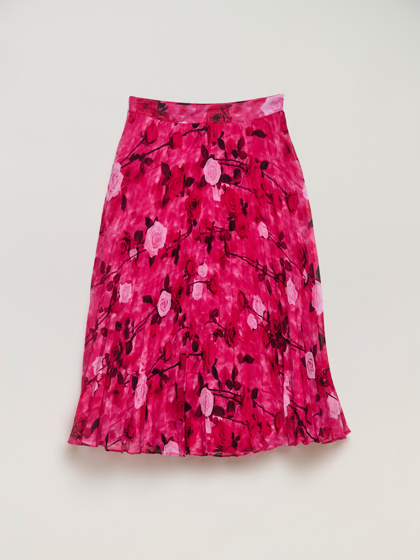 Romantic Pleated Midi Skirt