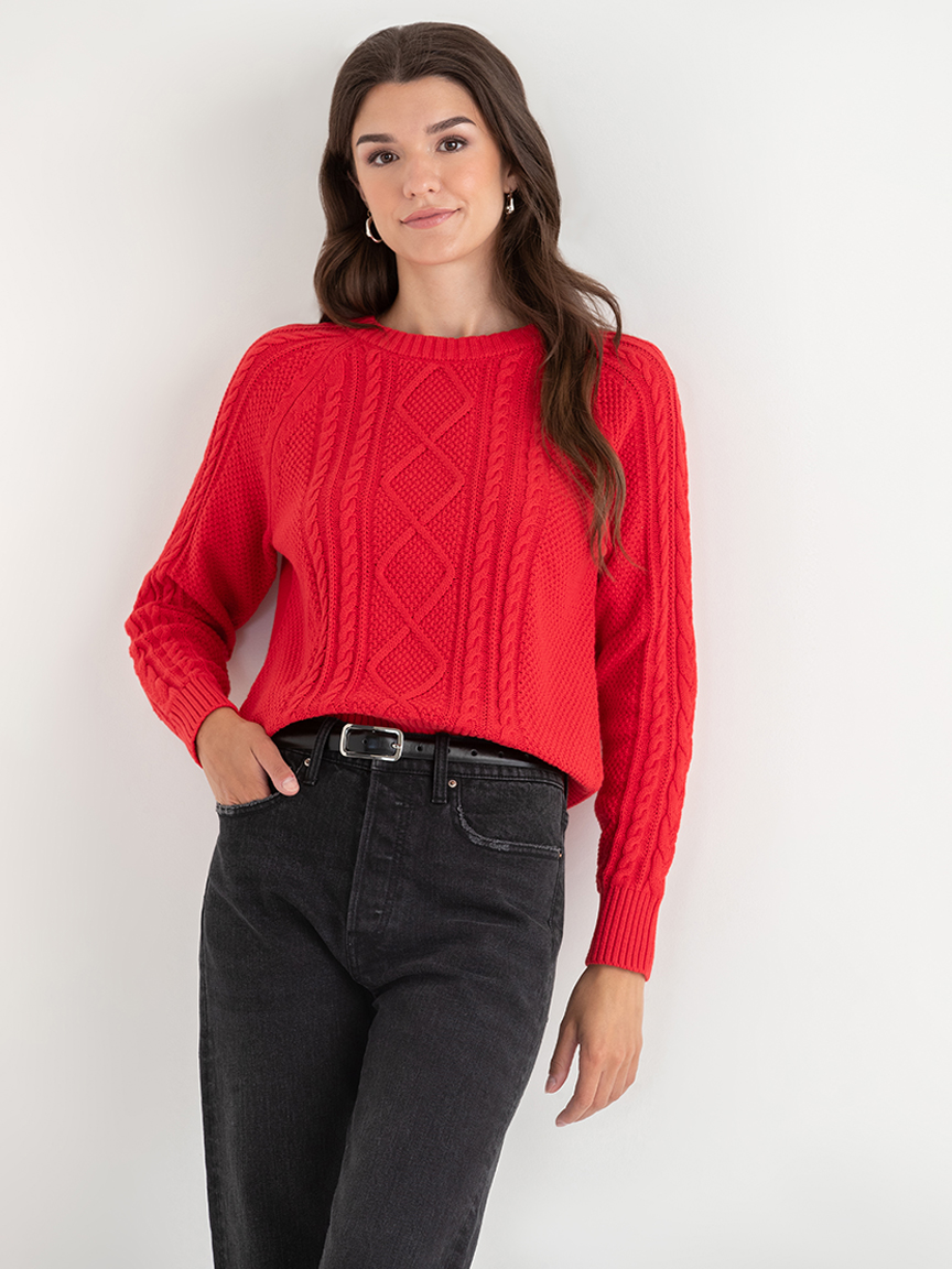 Cable Knit Pullover Sweater