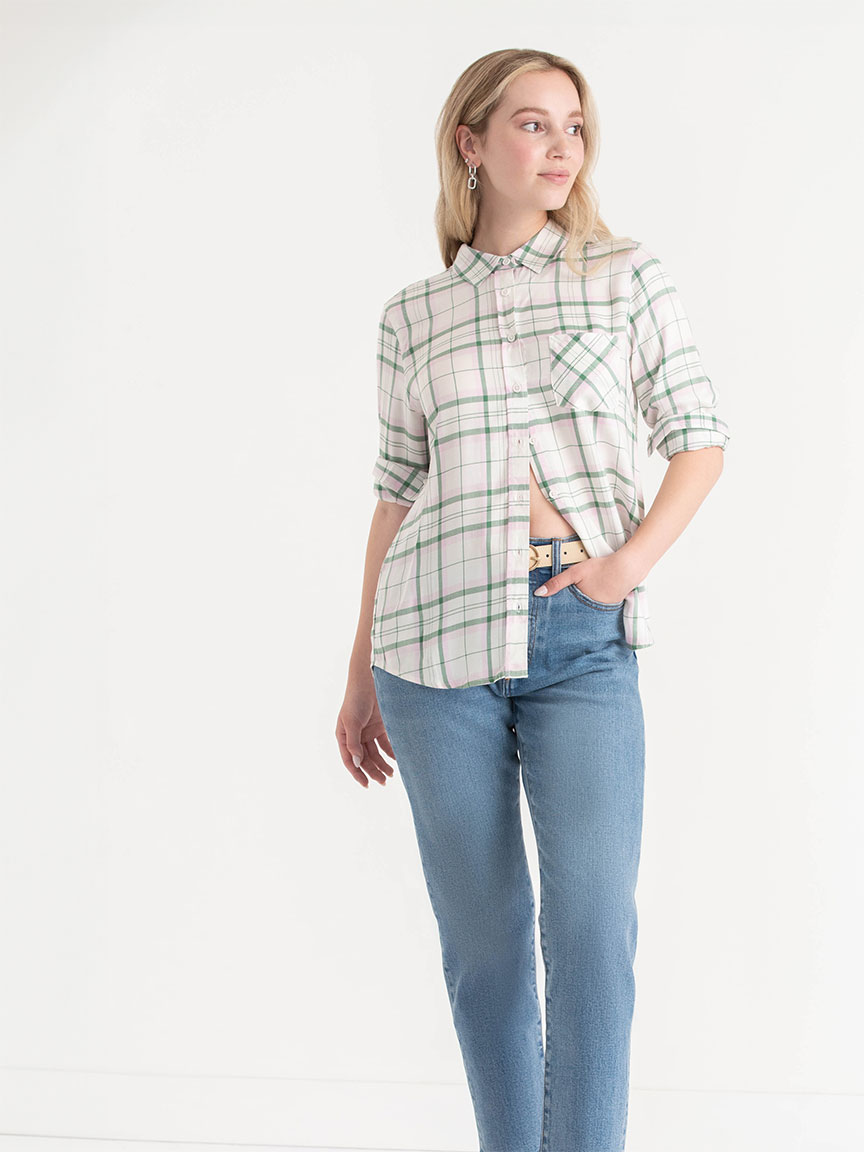 Long Sleeve Classic Plaid Shirt