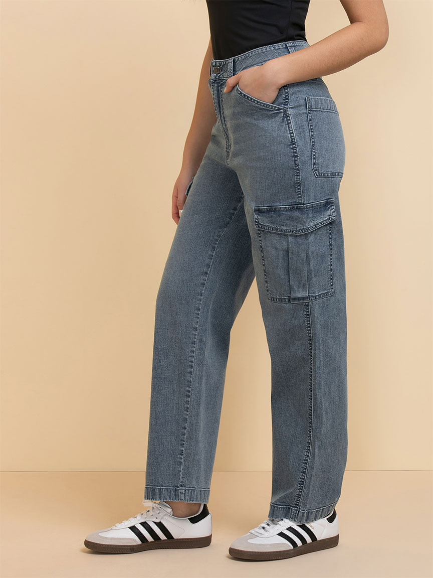 Lucy Loose Straight Cargo Jeans