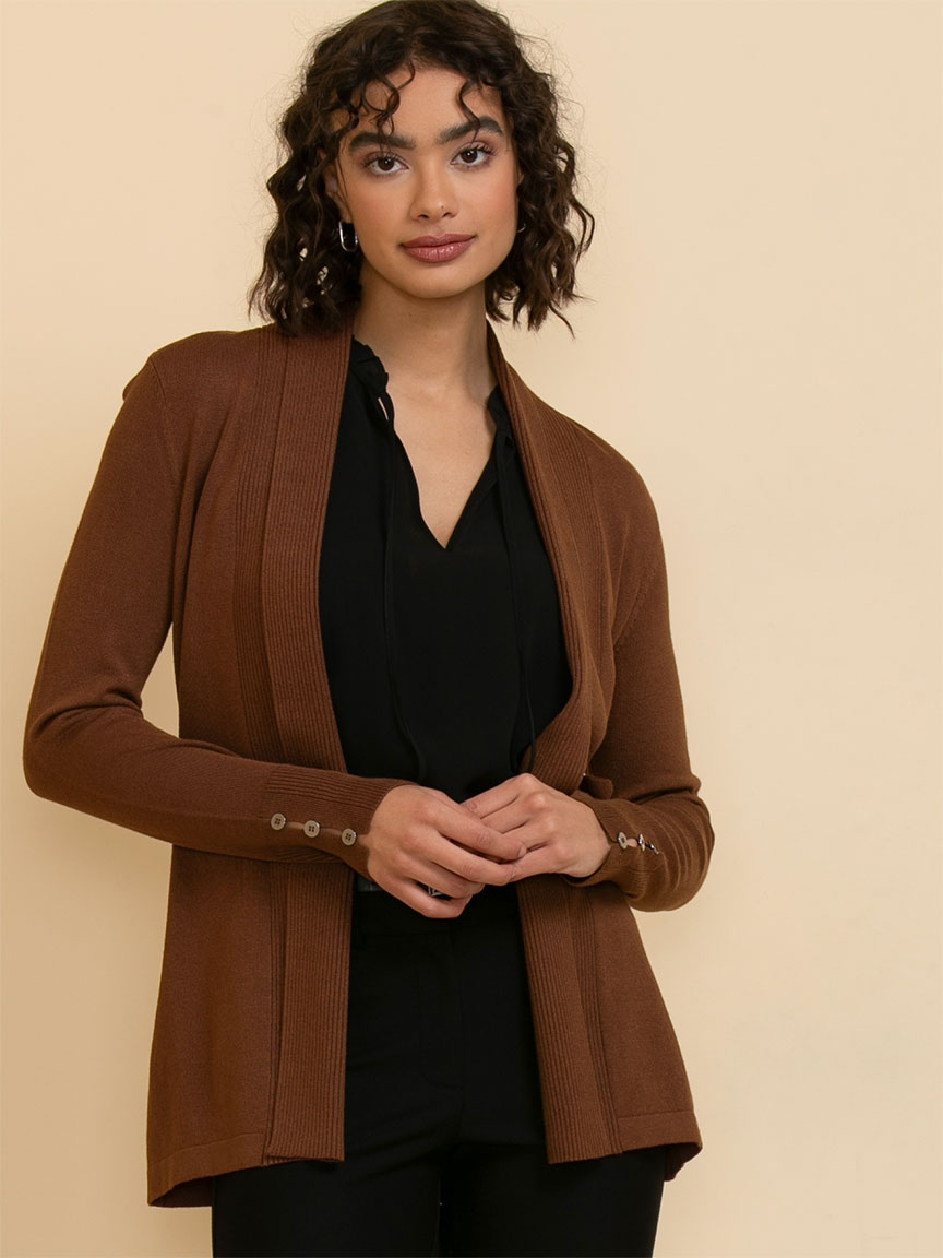 Side Tab Button Cardigan