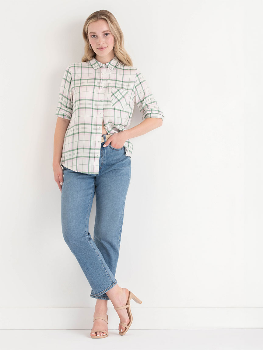 Long Sleeve Classic Plaid Shirt