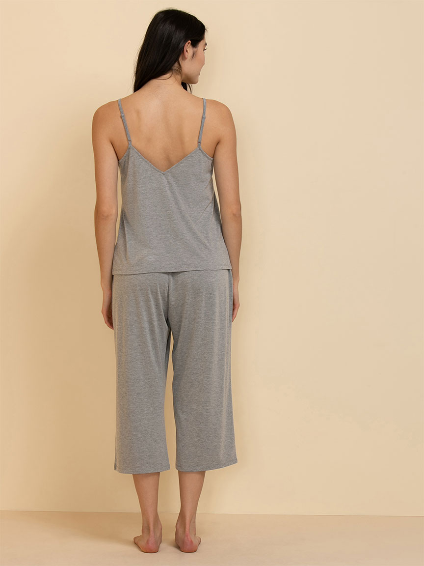 Lace Trim Cami with Crop Pant Sleepset